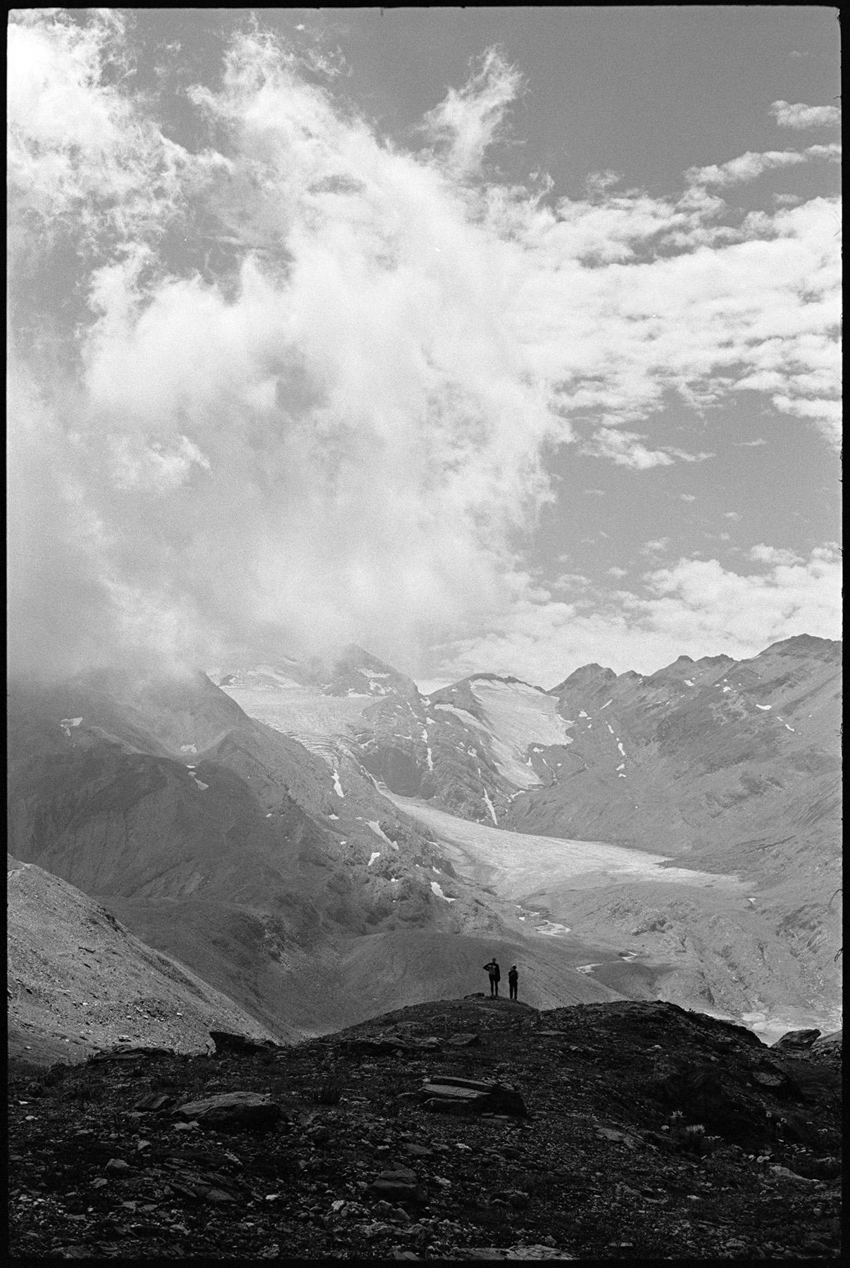 mountains with two people